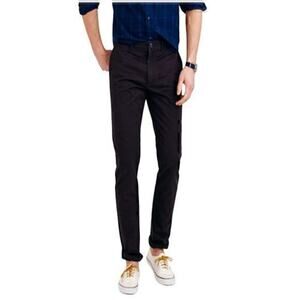 J.Crew Men's 484 Slim-fit pant in Broken-in chino Black M1267 size 44 NWT